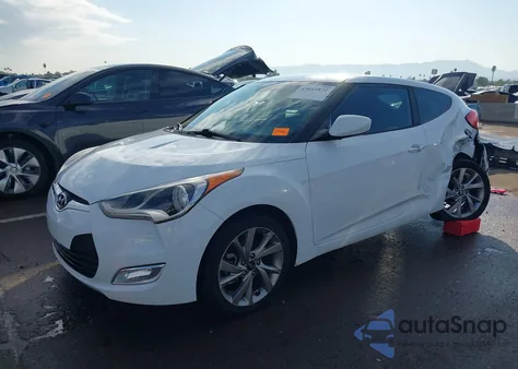 2017 Hyundai Veloster from USA, damaged, VIN KMHTC6AD4HU314811